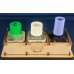 Bottle Stand Square Triple